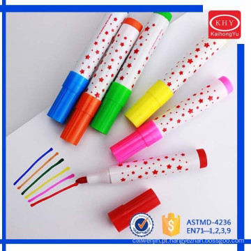 Assorted colors children art marker OEM customized fabric drawing marker